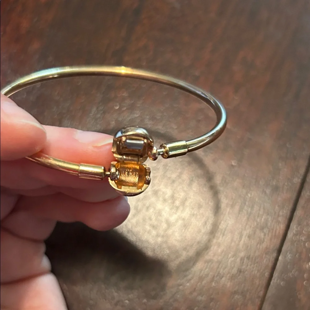 Pandora Rose Gold Bangle Bracelet 8.3 Inches